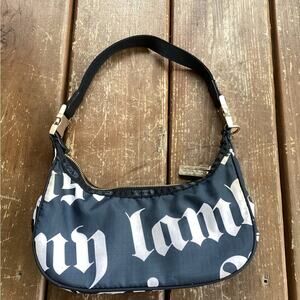 Y2K L.A.M.B X LeSportsac Black and White Backpack Graphic Mini Handbag Purse